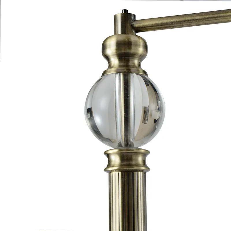 European Hotel Guest Room Adjustable Vintage E27 Fabric Standing Light Floor Lamp