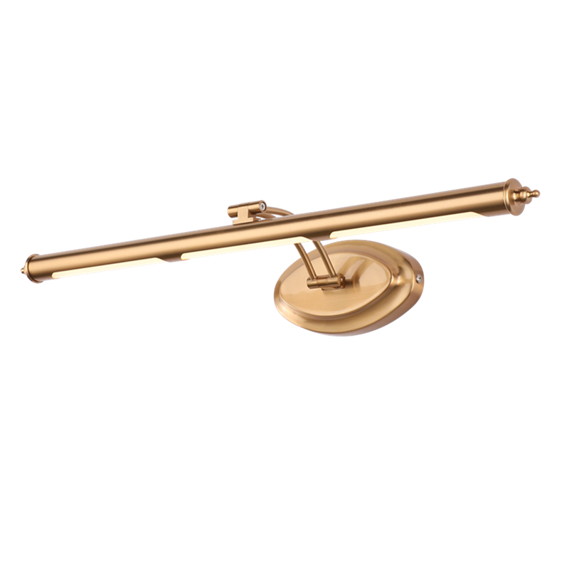 High Quality Classic aluminum Gold Waterpropf  Mirror Wall Light Custom Hotel  Iron LED  9W 12W 16W IP44 Wall Light