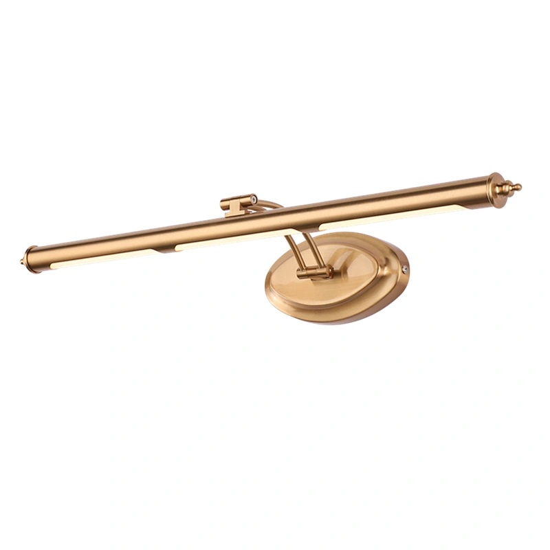 High Quality Classic aluminum Gold Waterpropf  Mirror Wall Light Custom Hotel  Iron LED  9W 12W 16W IP44 Wall Light