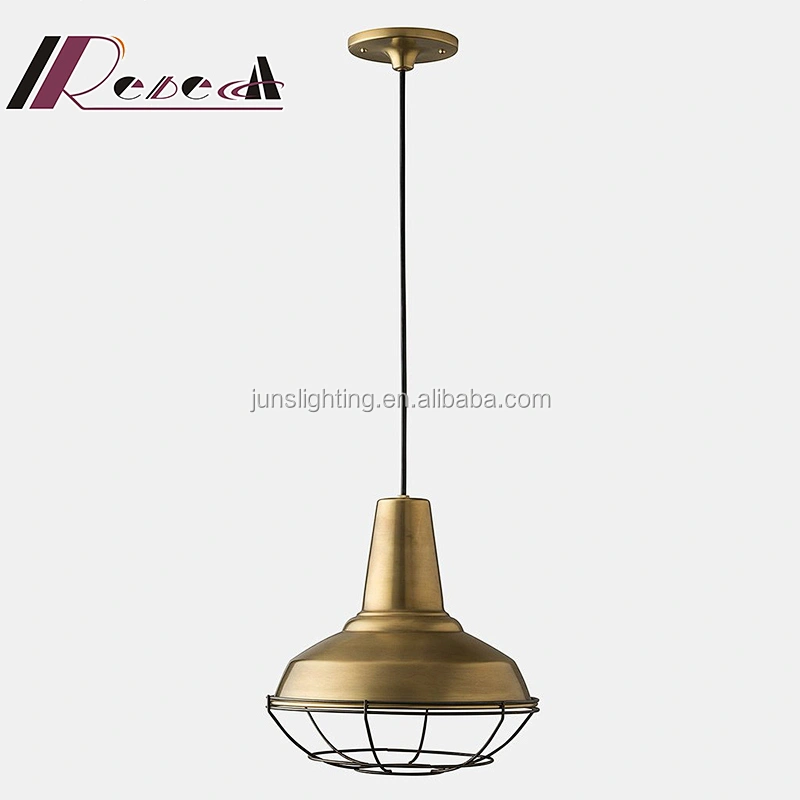 Modern Unique Residential Led Metal Frame Lamp Shade Pendant Light for Dining Room