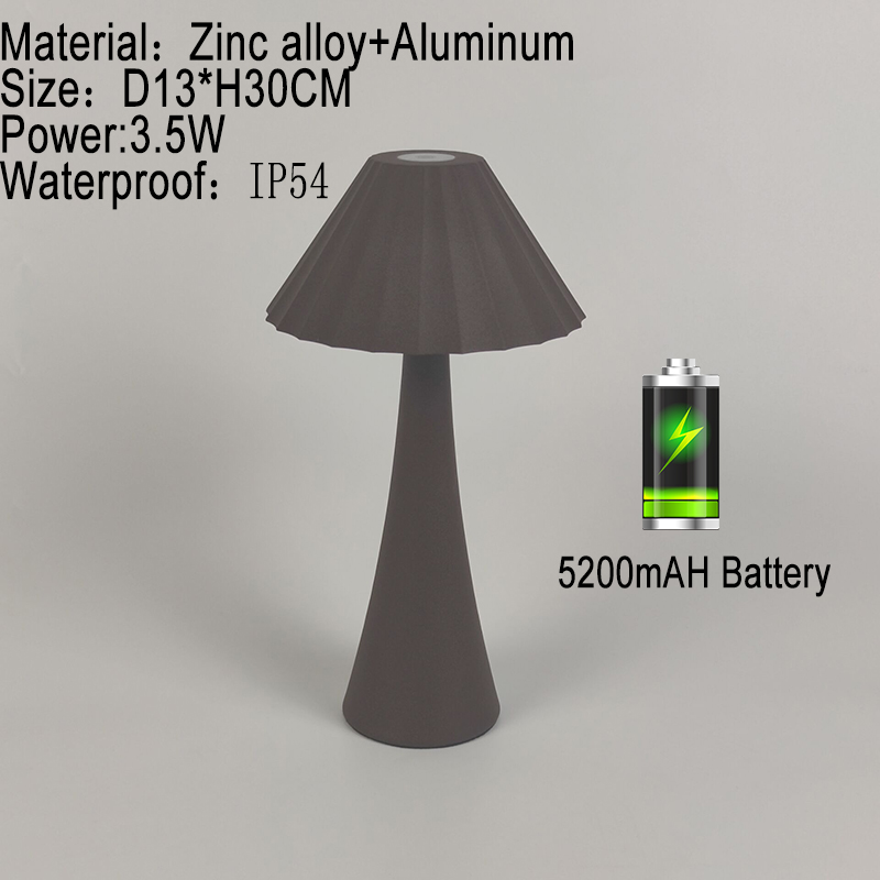 Zhongshan Bedside Restaurant Rechargeable Table Lamp Classic Bar Gold Led Desk Lamp