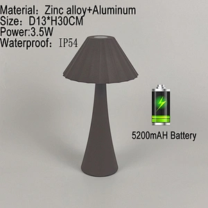 Zhongshan Bedside Restaurant Rechargeable Table Lamp Classic Bar Gold Led Desk Lamp