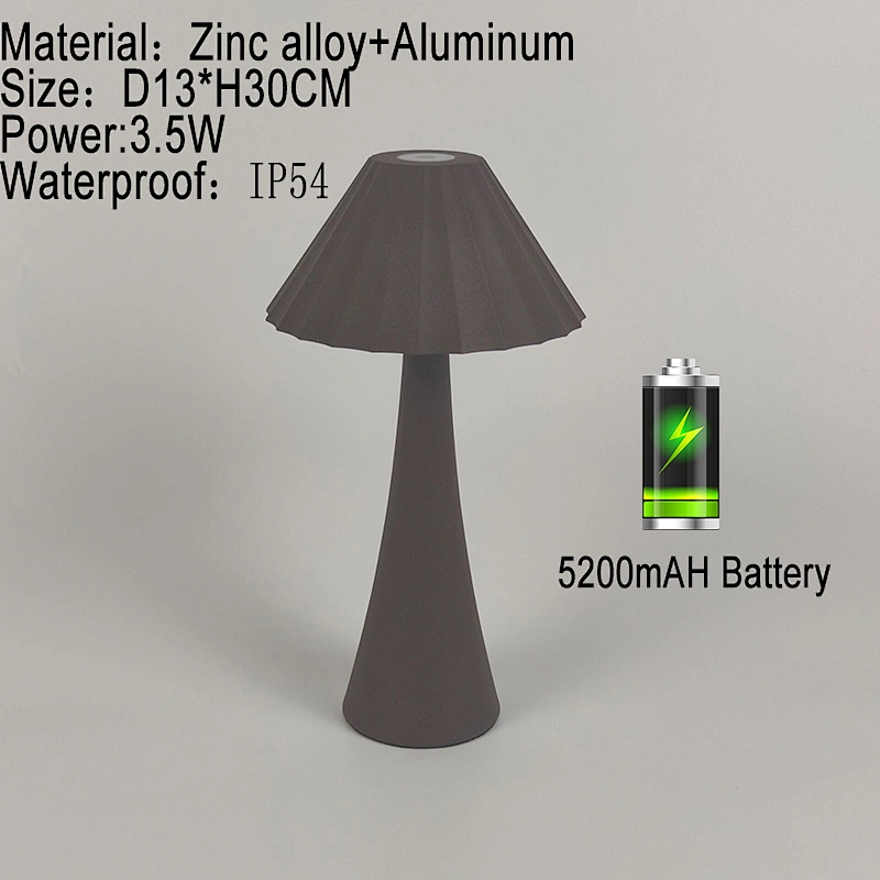 Zhongshan Bedside Restaurant Rechargeable Table Lamp Classic Bar Gold Led Desk Lamp
