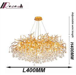 Hotel Villa Modern Indoor Crystal Chandeliers Lighting Living Room Pendant Lights