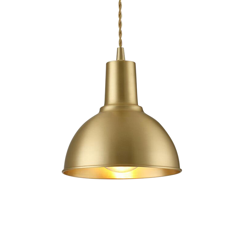 Modern Dome Kitchen Dining Lighting Brass Light Pendant Lights Gold Copper European Residential