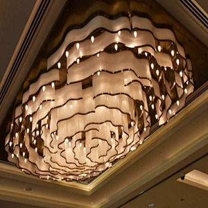 Customizable hotel lobby luxury decorative lighting modern chandelier
