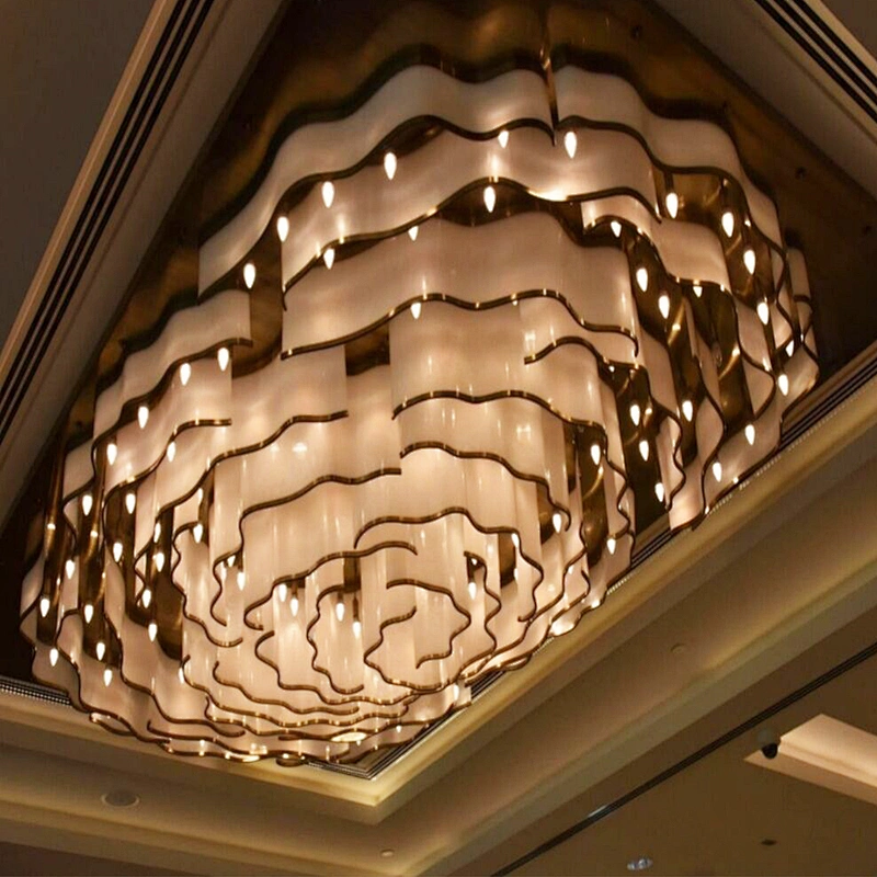 Customizable hotel lobby luxury decorative lighting modern chandelier