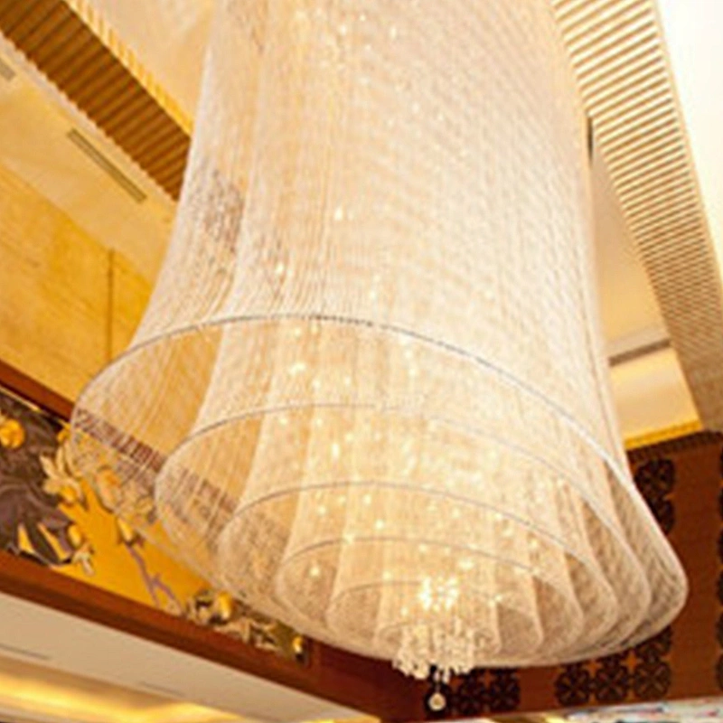 Large hotel lobby restaurants long chain chandeliers wedding crystal chandelier