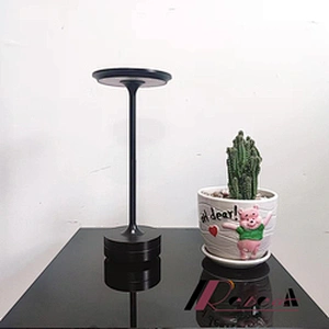 Cordless Restaurant  Battery Table Lamp Modern Gold Led Bedside Rechargeable Desk Lamps