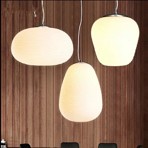 Nordic Simple Modern Round Glass Ball Pendant Lamp For Dining Room