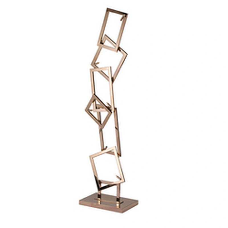 Modern floor lamp in home decoration rose gold led floor lamp is designed for public area of the hotel