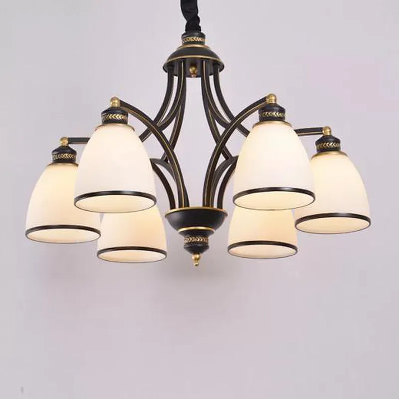 Hanging Unique Style Antique Alabaster Glass Pendant Light Chandeliers Pendant Lights