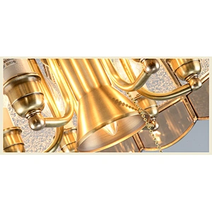 All copper quality handmade art Moroccan chandelier hotel apartment living room glass chandelier