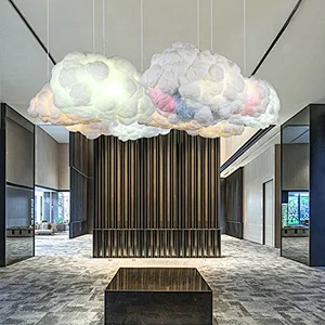Modern interior decorative chandelier led cloud shape light pendant lamp  lighting