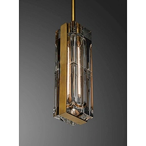 Modern Luxury Lamp  Bedside Dining Room Chandelier All Copper Glass Atmosphere Bar Table Lamp