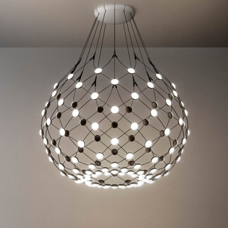 Post modern lighting fixture with   black finish  led pendant