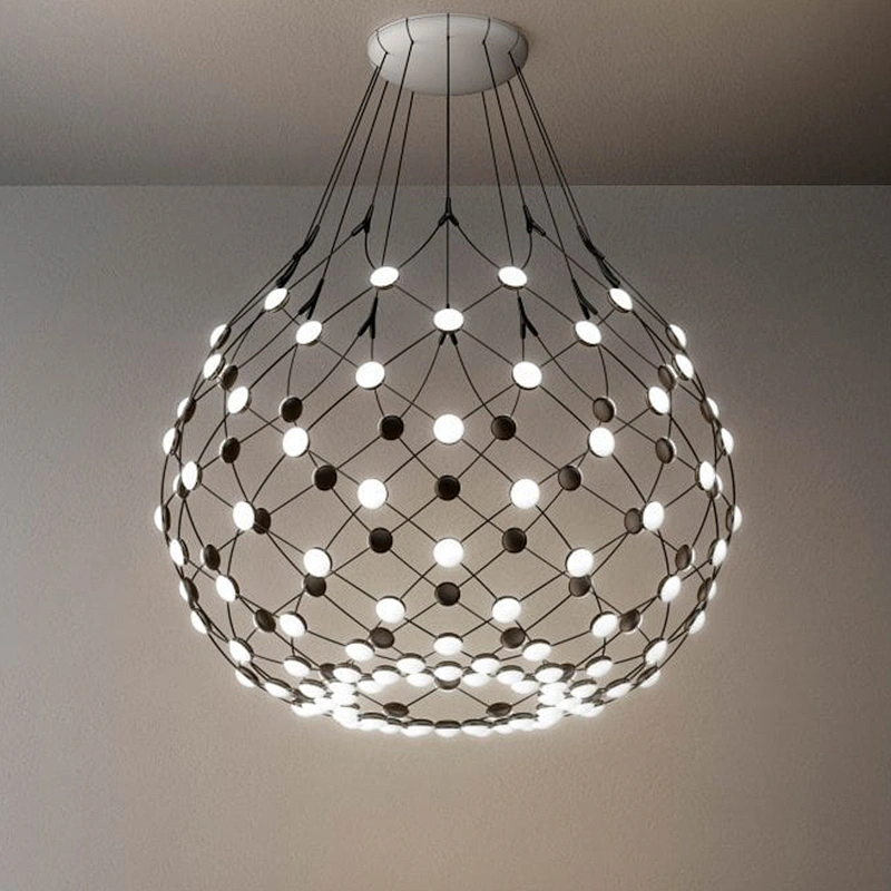 Post modern lighting fixture with   black finish  led pendant