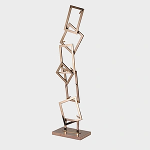 Modern floor lamp in home decoration rose gold led floor lamp is designed for public area of the hotel