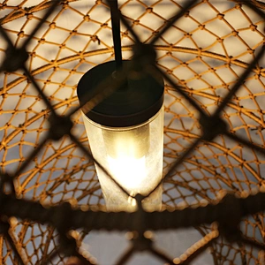 Rebecca Lighting Fish Cage Design Rattan Hotel Project Pendant Lamps For Hyatt