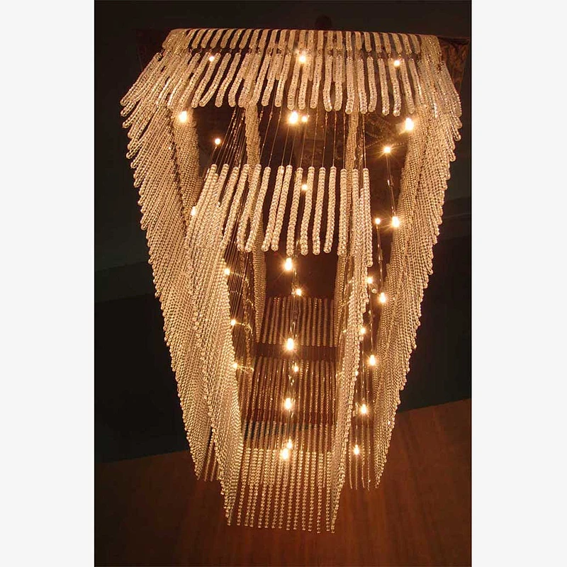 Modern pendant light dining room  hotel large luxury  K9 crystal chandelier lighting