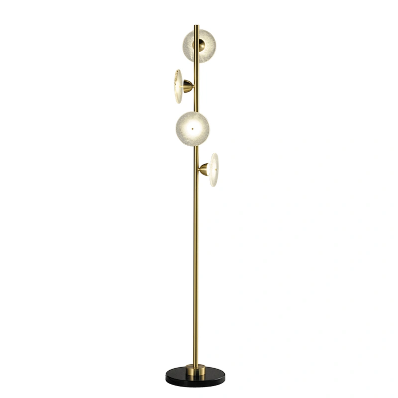 Modern nordic living room bedroom bar counter restaurant marble brass pendant lamp
