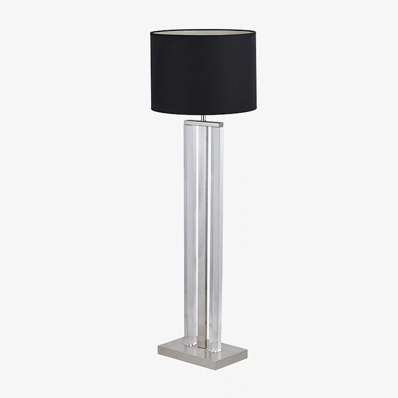 Modern high quality creative interior hotel floor lamp transparent acrylic lamp pole floor lamp