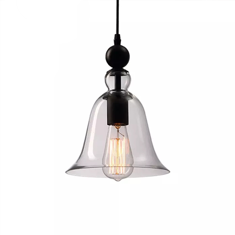 Retro Nordic style glass cover simple pendant light chandelier ceiling lamp