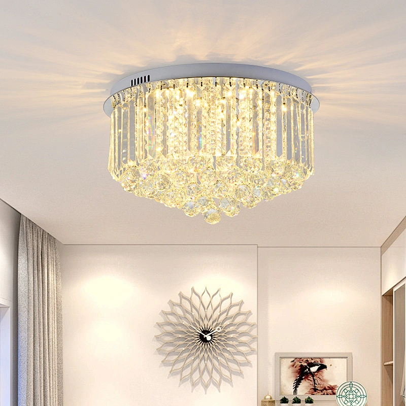 Modern luxury circular crystal indoor decorative ceiling chandelier