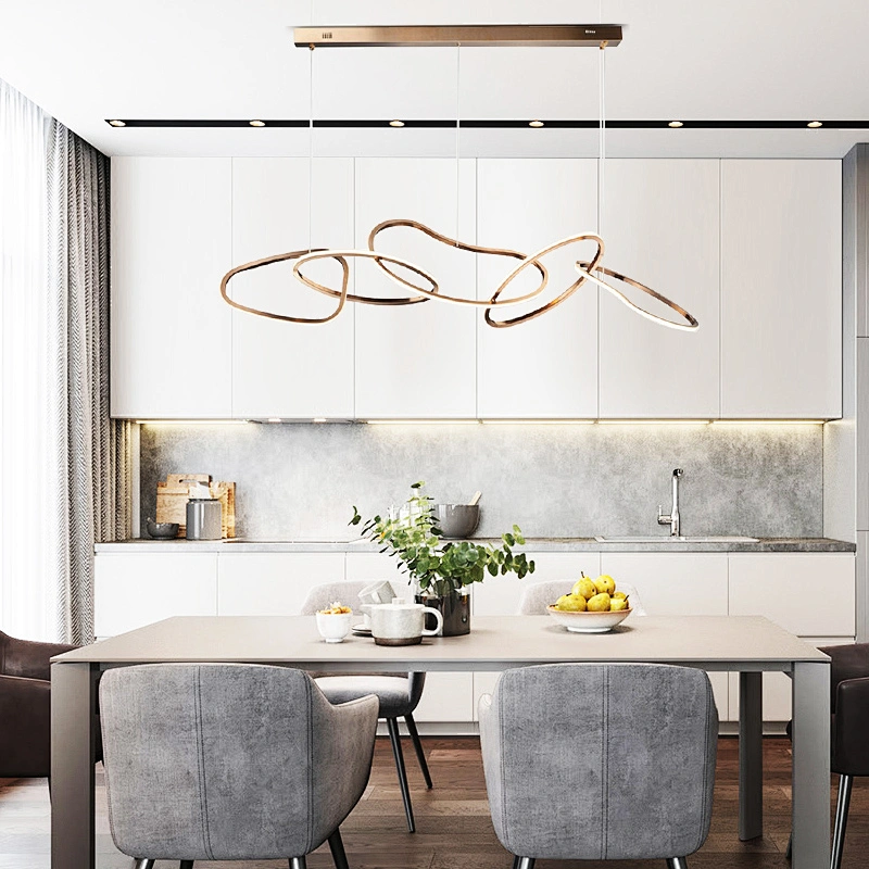 Streams Modern Fringed Luxury Iron Chain Designer Chandelier Italy for Decor Indoor Luminous LED Light Customizable Lamp