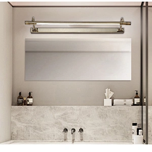 Classic Gold and Nickel Waterproof Hotel Decor Mirror Wall Light Hotel Bathroom Custom 9W/12W/14W IP44 Wall Lights
