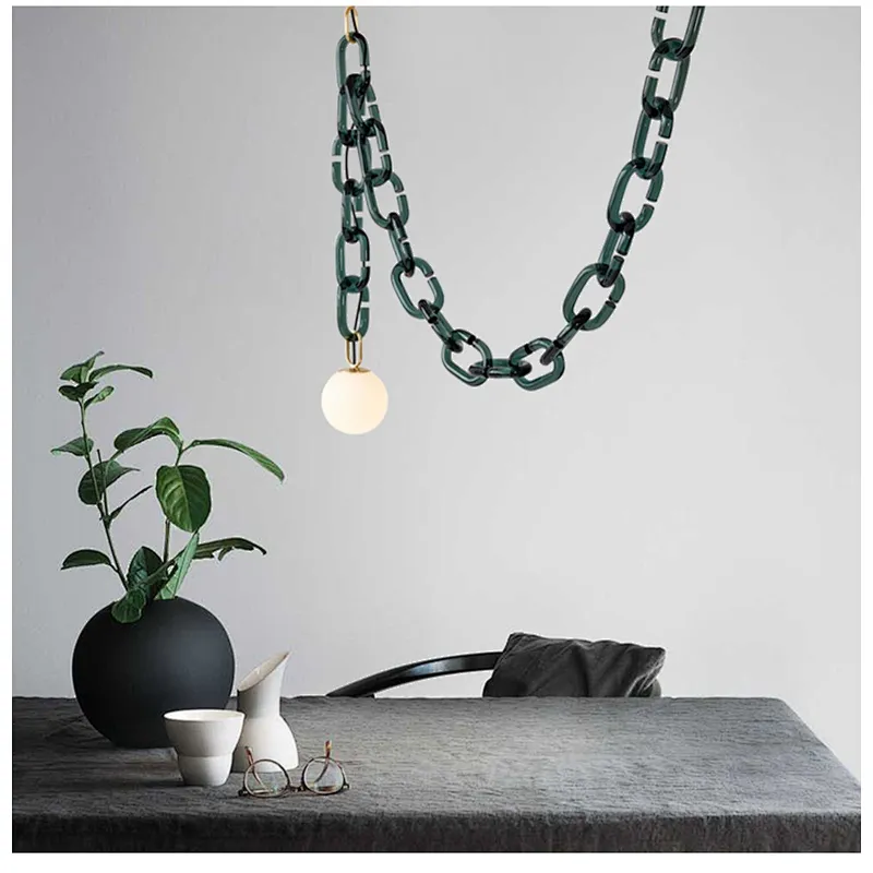 Simple Creative Living Room Chandeliers Cloakroom Clothing Store Restaurant Decorative Indoor Chain Lights