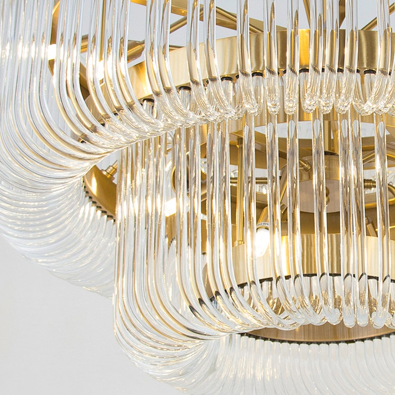 Modern lustre cristal dinding room  luxury new art glass tube lighting chandelier
