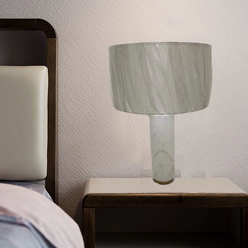 Modern designer marble table lamp Nordic bedroom study table lamp hotel custom bedside table lamp