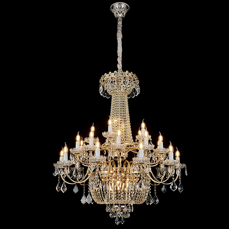 Modern K9 High Quality Glass Crystal  Luxury Decorative Ceiling Lamp  Led Chandelier