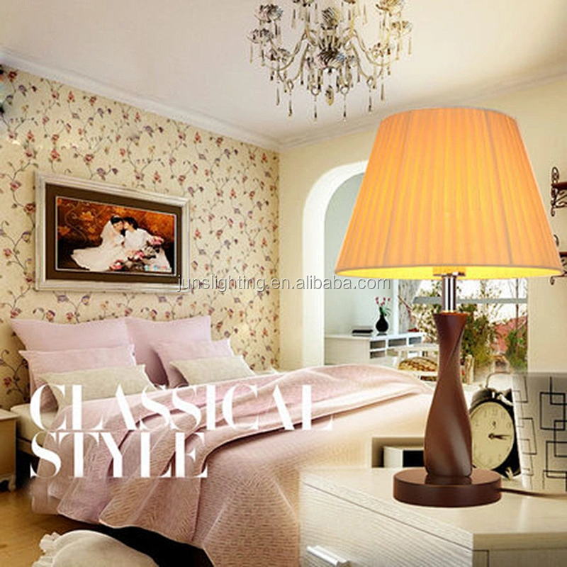 Fabric shade table lamps