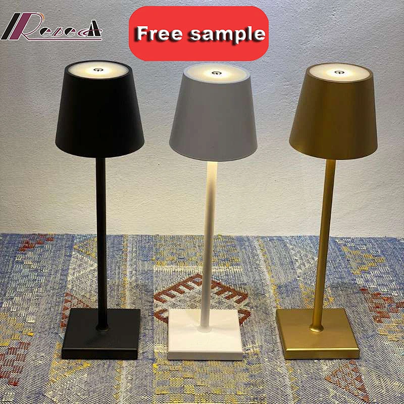 Rebecca Modern Wireless Charge Hotel Desk Lamp Indoor Study Cordless Table Lamps Battery Led