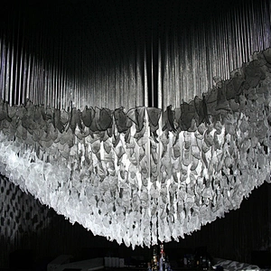 Customizable hotel project decorative lighting large glass chandelier