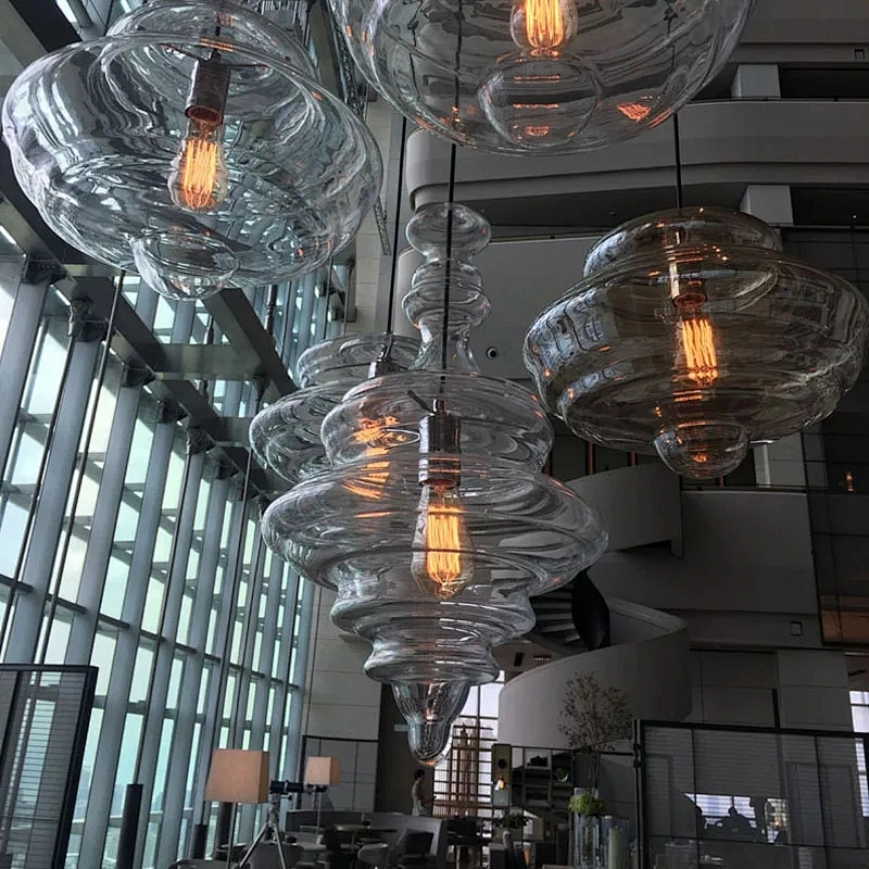 Minimalist Blown Glass Chandelier Modern Design Nordic Style Creative Contemporary Energy Saving Office,hotel 110-240 Rebecca 85
