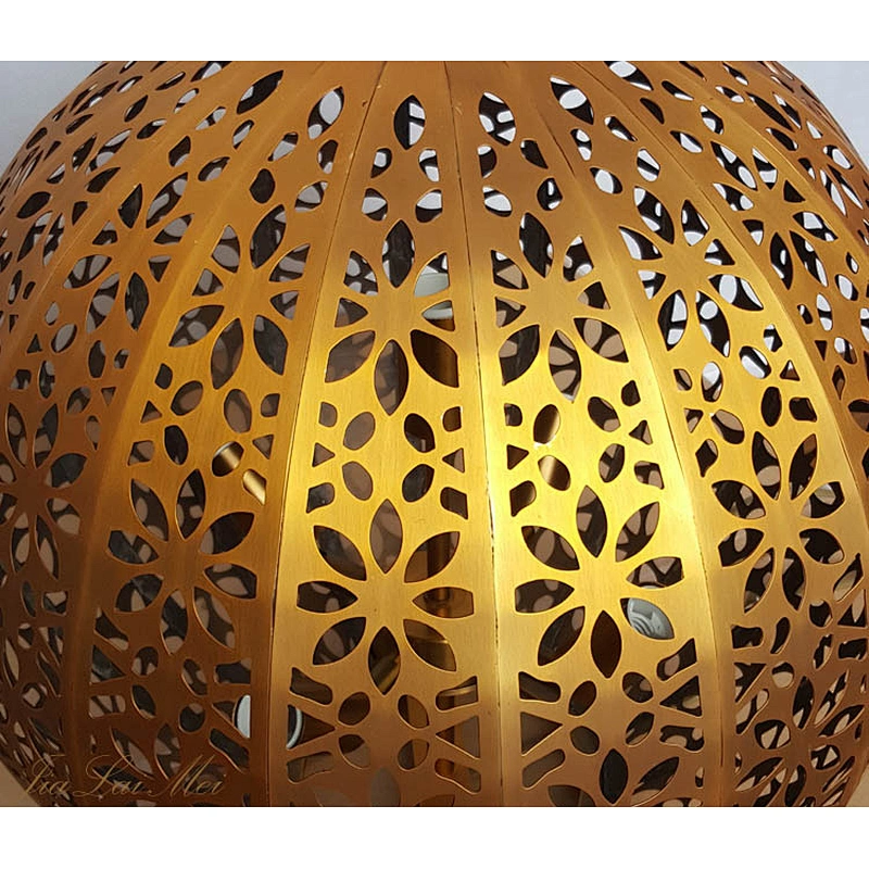 Exoteric Moroccan Floor Lamp Copper Southeast Asia Dining Room Creative Hotel Hollow Lamp