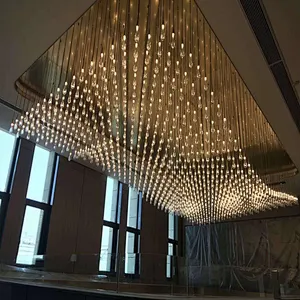 Custom Large Hotel Project Chandelier Pendant Light Modern Indoor Lighting