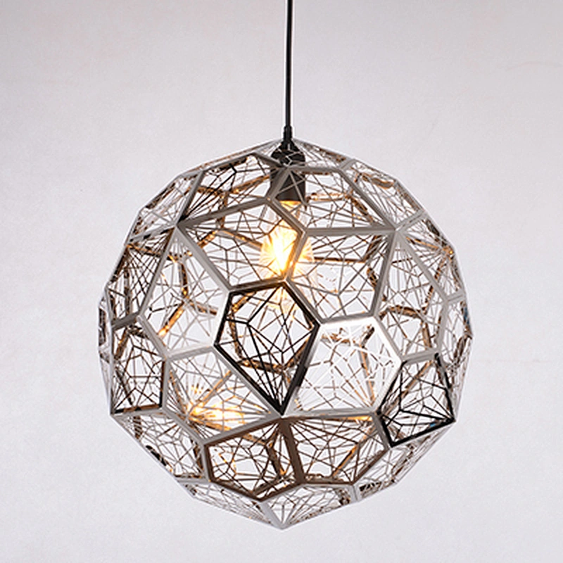 Iron diamond ball metal etching tennis irregular art ball leisure club cafe bar chandelier Moroccan style