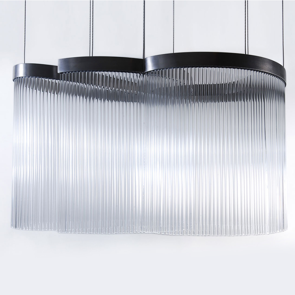 New Design Beautiful Glass Crystal Chandelier Lighting Big Project Lamp For Hotel