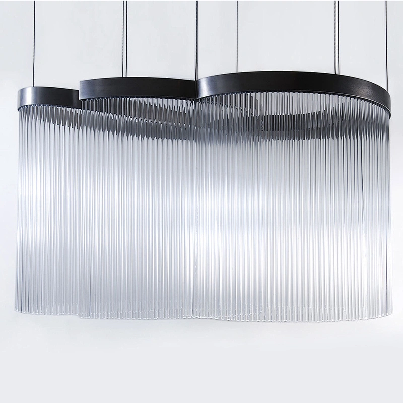 New Design Beautiful Glass Crystal Chandelier Lighting Big Project Lamp For Hotel