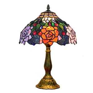 Rebecca High Quality Antique Stained Glass Tiffany Table Lamp Modern Desk Lamps