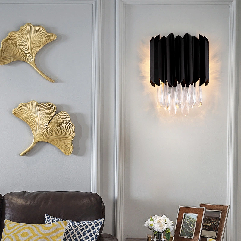 Postmodern Luxury Wall Lamp Living Room Tv Wall Bedside Lamps Crystal Wall Lights
