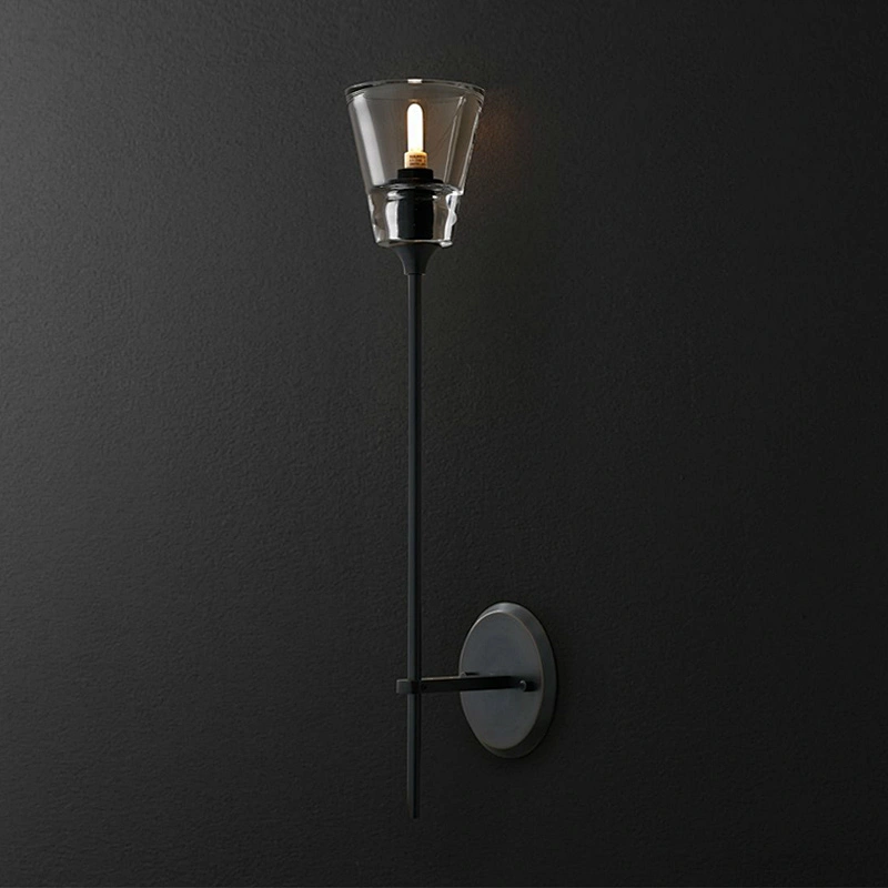 Nordic Modern Living Room Bedroom Aisle Bedside Lamp Hotel Crystal Glass Wall Lamp