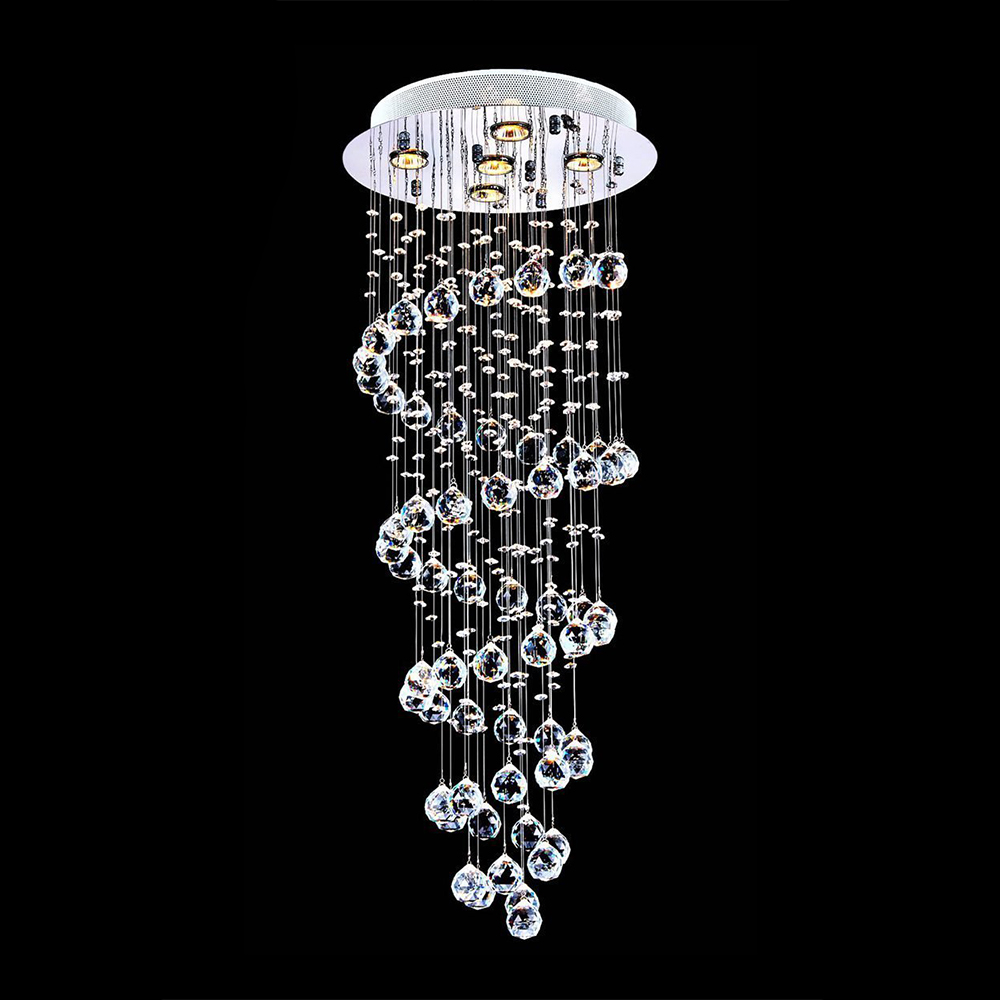 201 ss 304 ss stainless canopy contemporary  crystal chandelier light for hotel