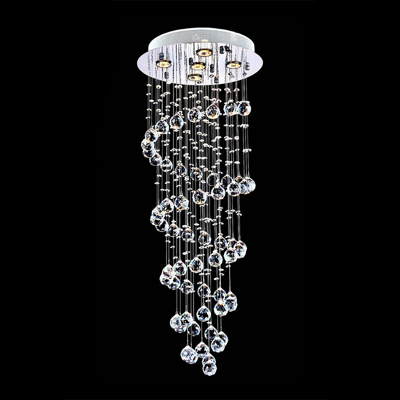 201 ss 304 ss stainless canopy contemporary  crystal chandelier light for hotel