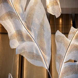 Modern Hotel Lobby Project Decorative Lighting Crystal Chandelier Lights