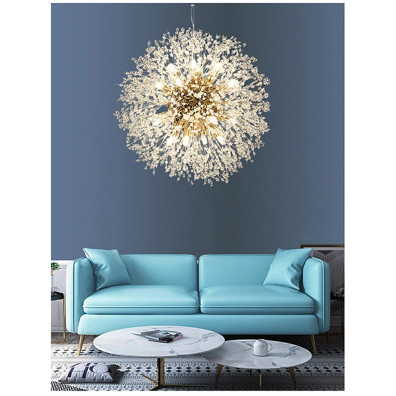 Modern restaurant dandelion chandelier  hotel ceiling crystal chandelier